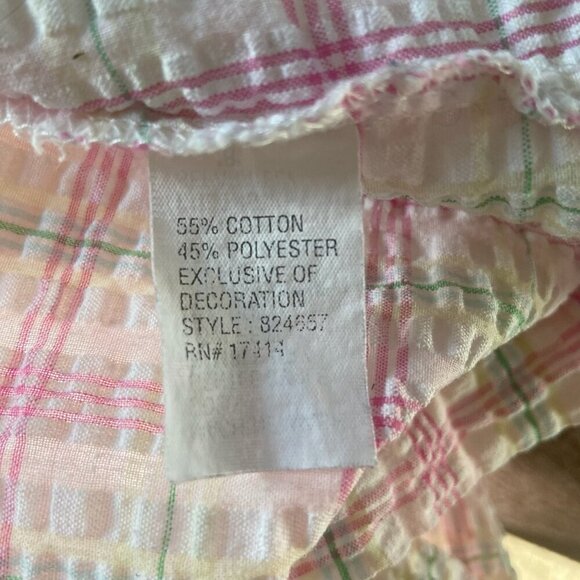 Miss Elaine Vintage Short Sleeve Button Down Nightgown With Pockets Size Large - Picture 11 of 12